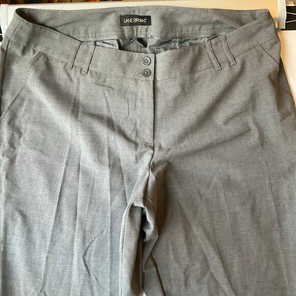 Lane Bryant Women Formal Straight Leg Pants size 18, Gray - Picture 7 of 11